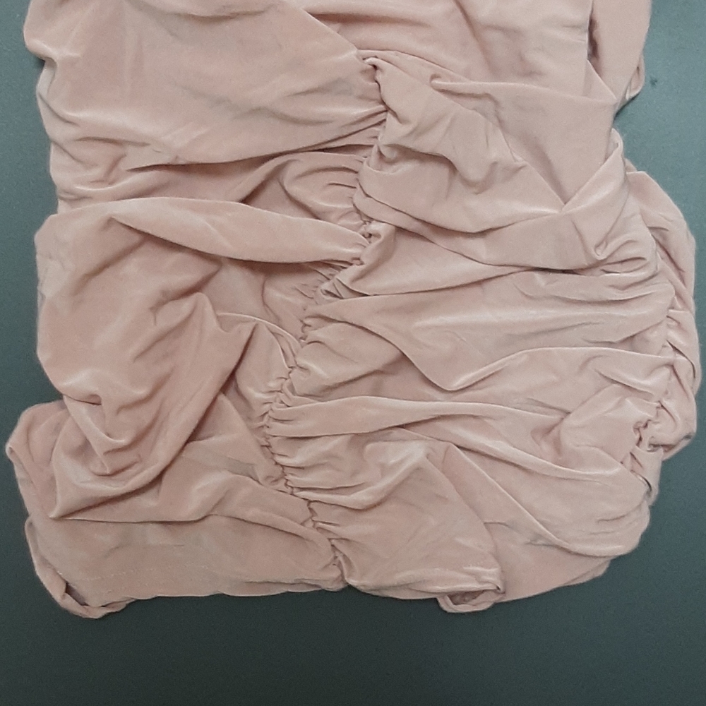 Last One🎉Dusty Pink Bandeau Ruched Midi Dress - Picture 9 of 9